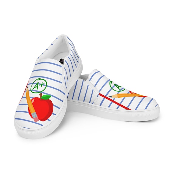Cute Notebook Paper Teacher Shoes Gift for Teachers Adorable