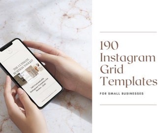 INSTAGRAM POST TEMPLATE | Instagram Grid Template| Canva Instagram Template | Canva Template Business | Small Business Template