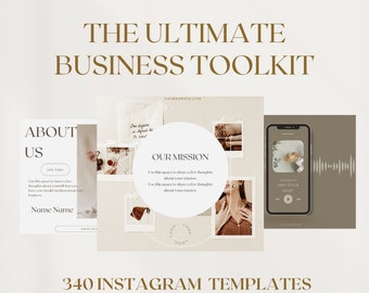 BUSINESS INSTAGRAM TEMPLATES | Instagram Feed Template | Instagram Story Template | Canva Instagram Template | Canva Template Business