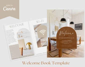 Welcome Book Airbnb | House Host Manual Guidebook Template | VRBO Welcome Book Template | Vacation Rental Template