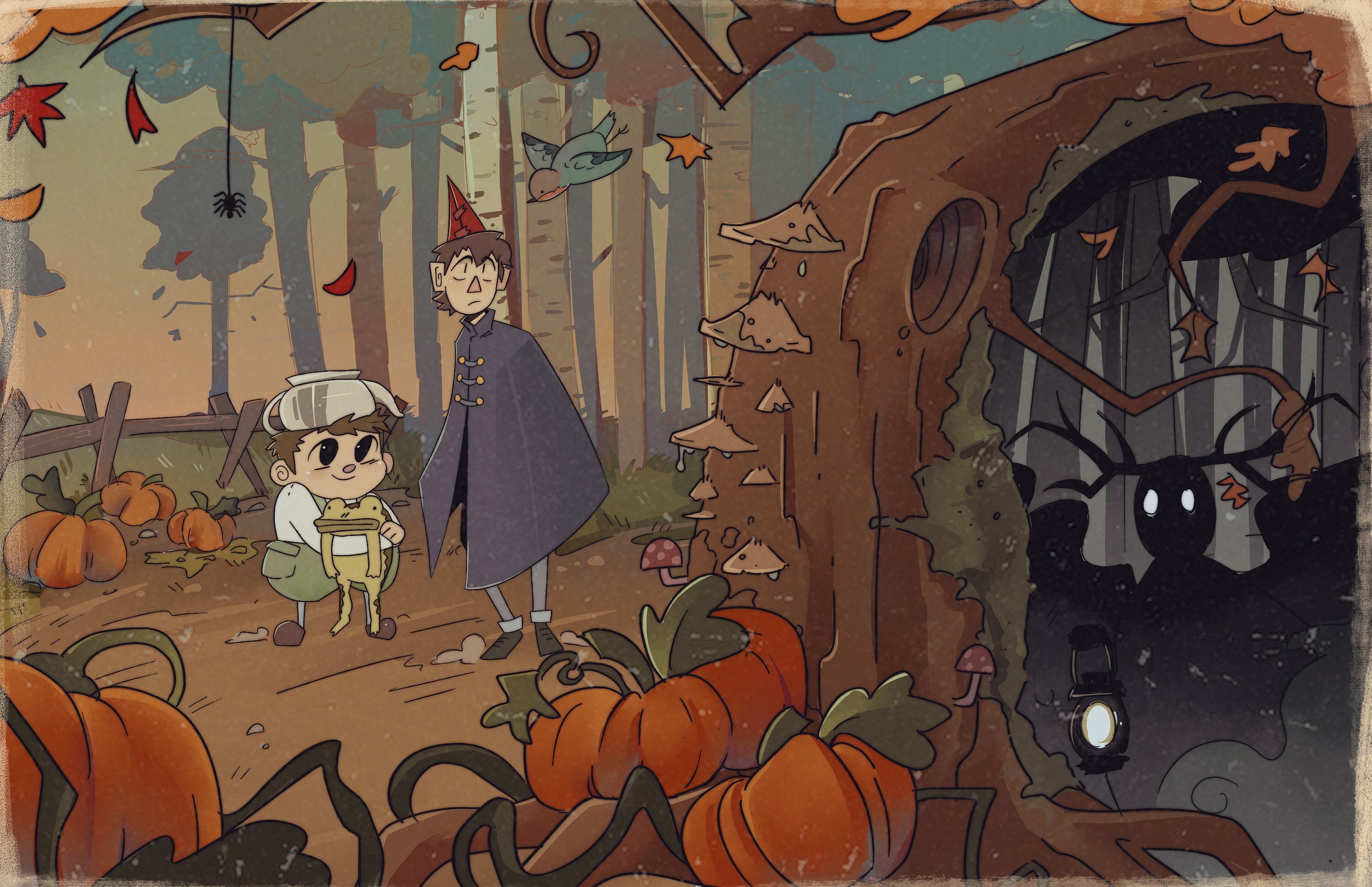Over the Garden Wall Art Print - Etsy