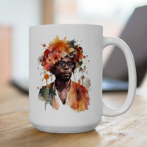 Botanical Sovereign, African American Mug, Black Pride mug, Dad Mug, African American Man Gift, Black Men Coffee Cup, Birthday Gift for Him