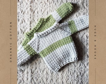 Maglione per neonati in cotone biologico