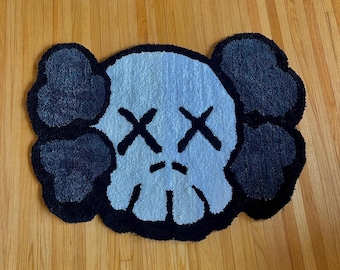 Takashi Murakami Flower Custom Tufted Rug for Minimalist Hypebeast ...