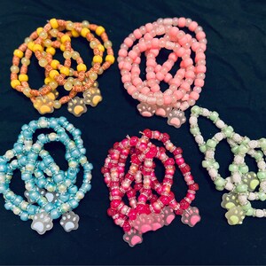 Kawaii Cat Paw Kandi Bracelets