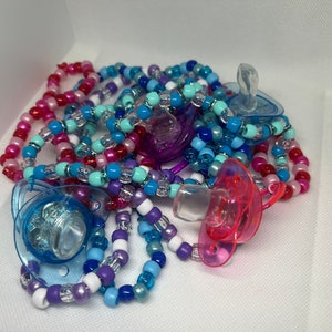 Soft Kandi Pacifier | Kandi Necklace