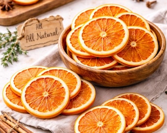 Dehydrated Orange Slices | All-Natural Dried Citrus | Drink Garnish • Craft Supply • Home Décor