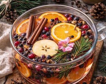 Fireside Citrus Simmer Pot – Orange Pine & Cranberry – Cinnamon, Clove  Juniper – Cozy Winter Home Fragrance – Handmade Simmer Pot