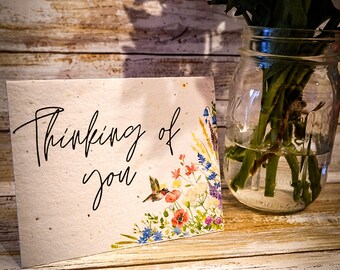 Plantable Floral Greeting Card | Wildflower Seed Paper
