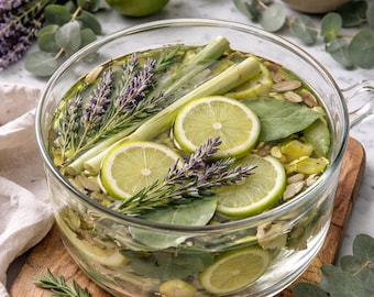 Greenhouse Morning Simmer Pot – Fresh Rain & Green Leaves – Lime, Eucalyptus Lavender – Natural Spring Home Fragrance