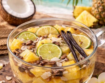 Piña Colada Simmer Pot – Tropical Pineapple Coconut – Lime & Vanilla with Oak Rum Extract – Natural Summer Home Fragrance