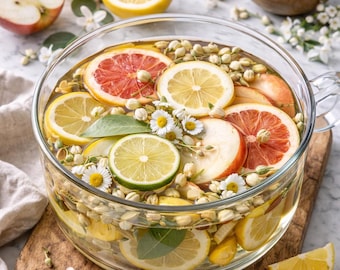 Jasmine Citrus Simmer Pot – Lemon Grapefruit & Apple – Soft Floral Home Fragrance – Chamomile Jasmine – Spring Simmer Pot