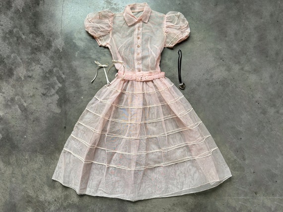 Vintage 1950's Sheer Babydoll Dress - image 1