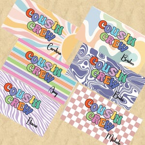 Cousin Crew Beach Towel, Summer Beach Gift For Cousin, Matching Cousin Trip Gift, Vacation Beach Towel, Pool Birthday Party Towel,