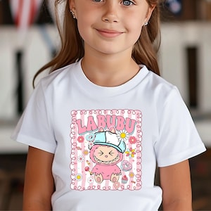 Labubu Shirt, Cute Cartoon T-Shirt, Aesthetic Kawaii Tee, Gift for Her, Soft Graphic Tee, Trendy Cute Shirt, Custom Labubu Design