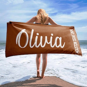 Personalized Beach Towel,Personalized Name Bath Towel,Custom Pool Towel,Beach Towel With Name,Outside Birthday, picnic towel,gift Towel name