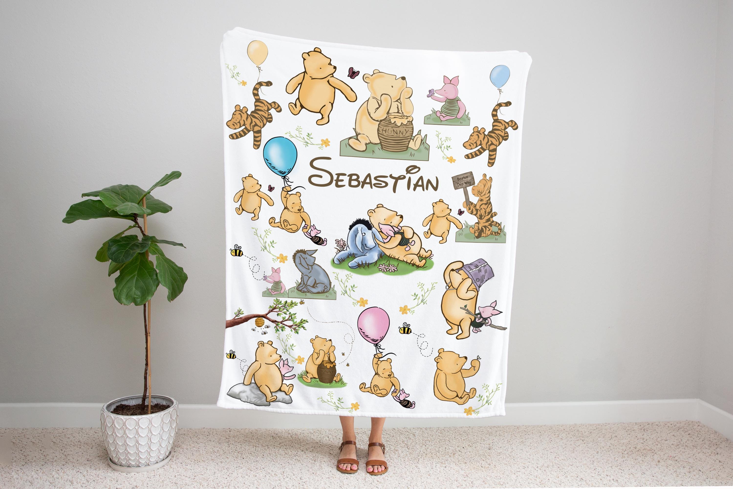 Disney Baby Winnie The Pooh Cream Fleece Appliqued Baby Blanket - Lambs & Ivy Disney Baby Winnie The Pooh Cream Fleece Appliqued Baby Blanket - Lambs & Ivy