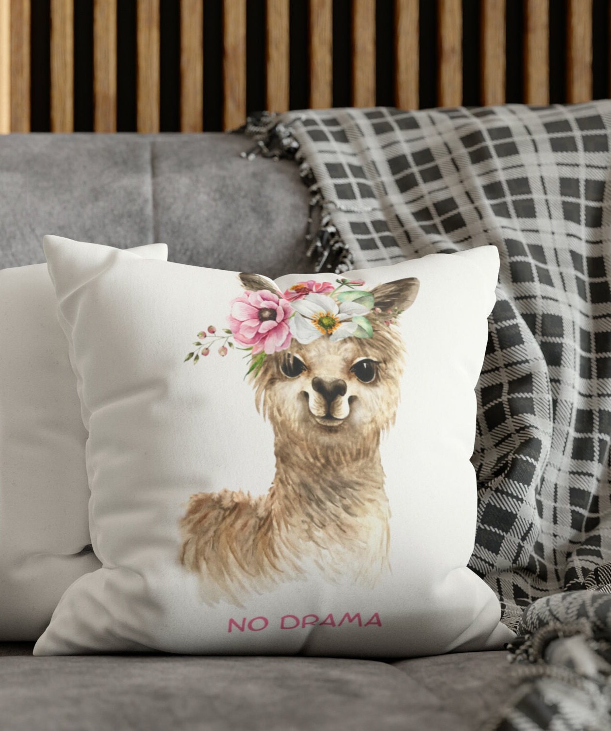 Llama Pillow Case Etsy