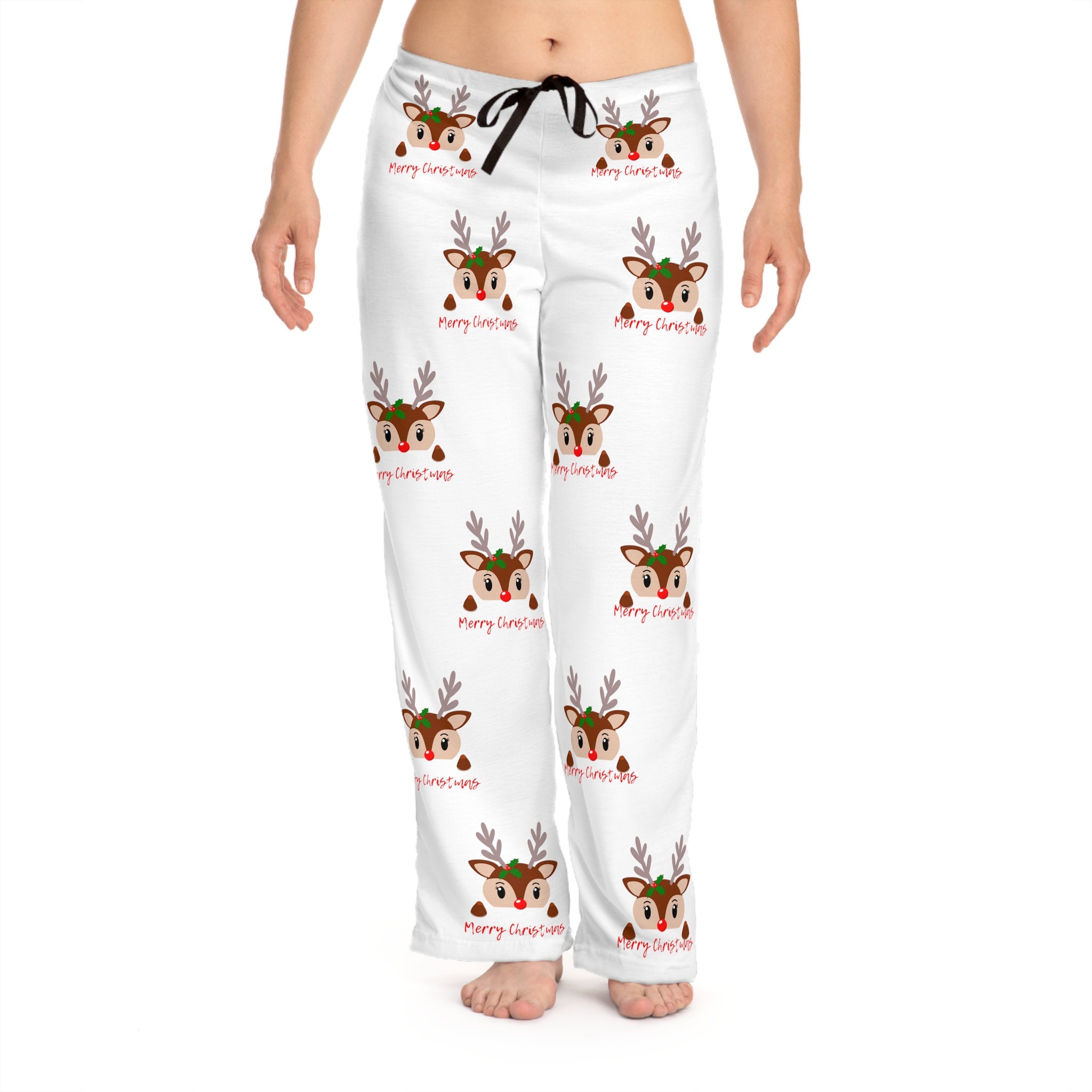 Christmas Bottom Wear, Christmas Deer Pajama Pants, Christmas Gift