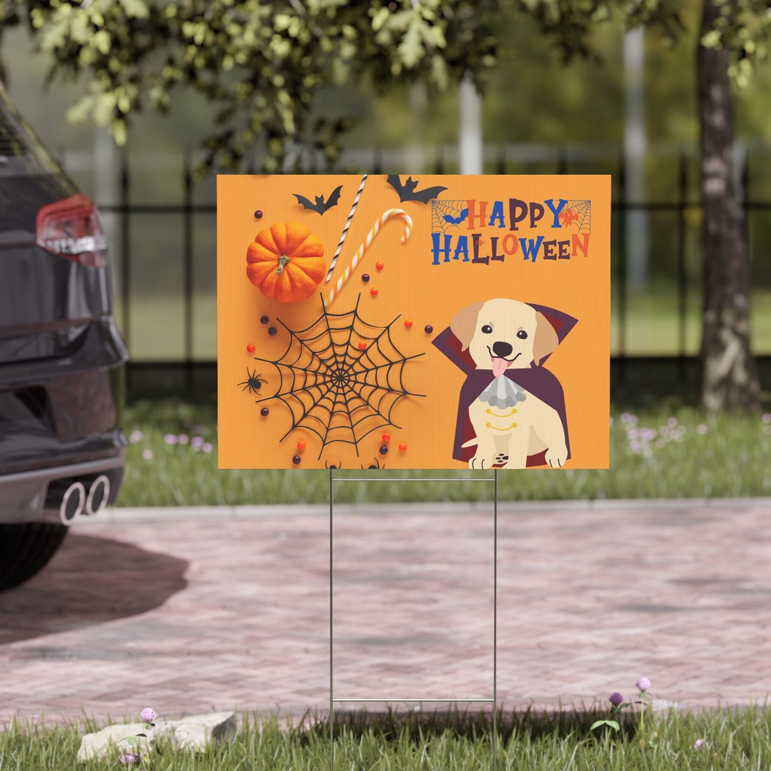 Halloween Yard Sign, Cute Halloween Yard Sign, Halloween Decor, Yard