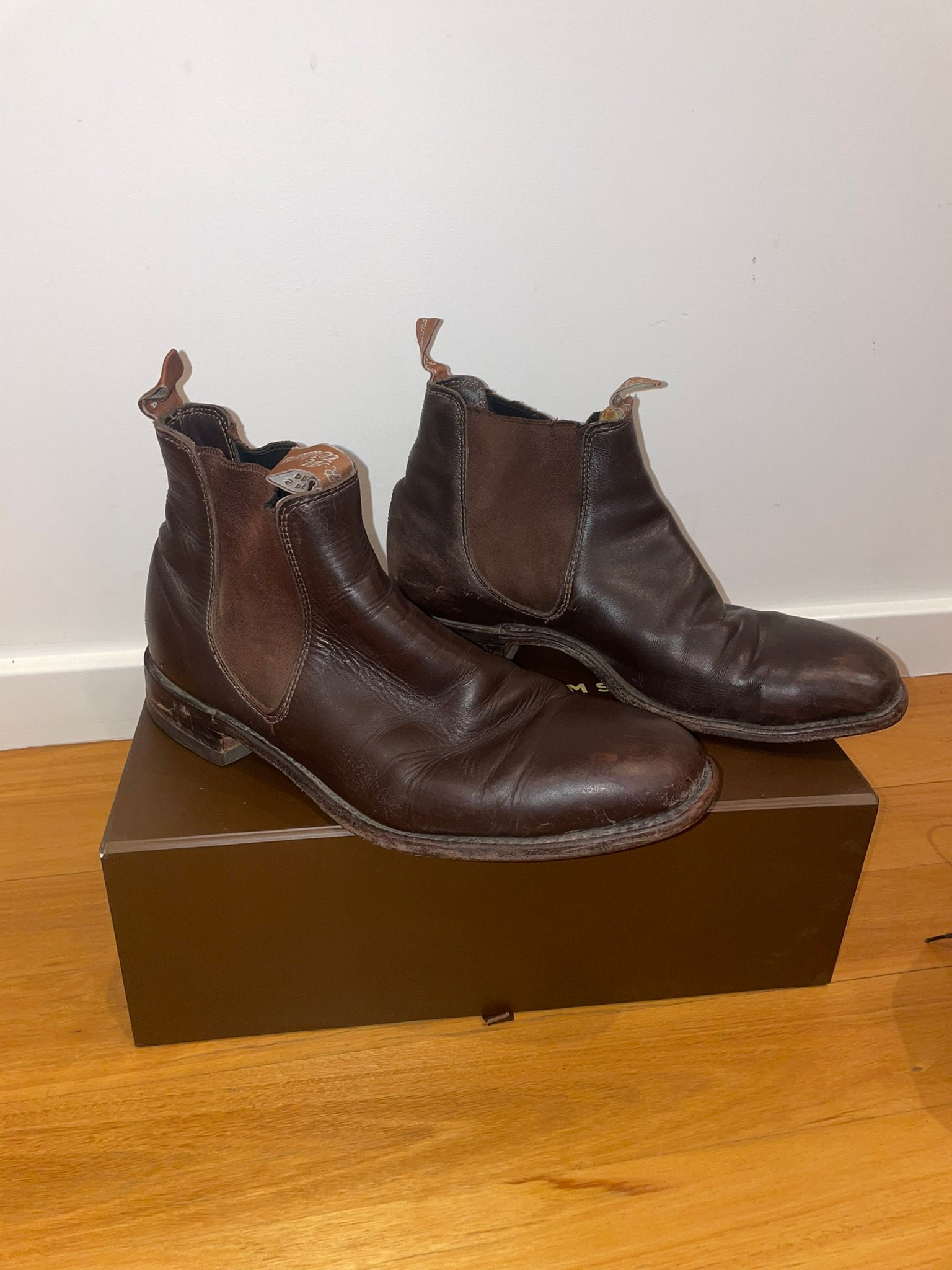 R.M. Williams Vintage leather brown boots size UK5 24cm