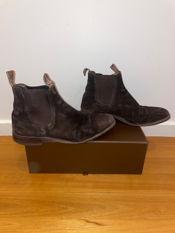 RM Williams Boots Size RM11 Brown Suede Boots Craftsman Boot 