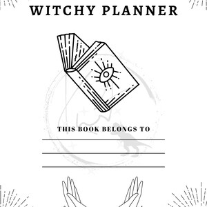 Witchy Printable Planner: Crystals, Tarot, Self-Care (PDF Download)