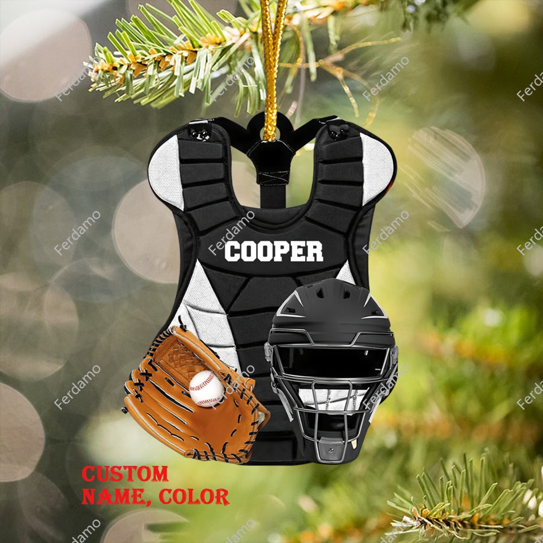 Personalized Baseball Catcher Chest Protector and Helmet Etsy