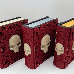 Porta-dados e porta-cartas Porta-tomo mágico da morte para DnD, MTG e Pokémon Dados exclusivos e mini organizador