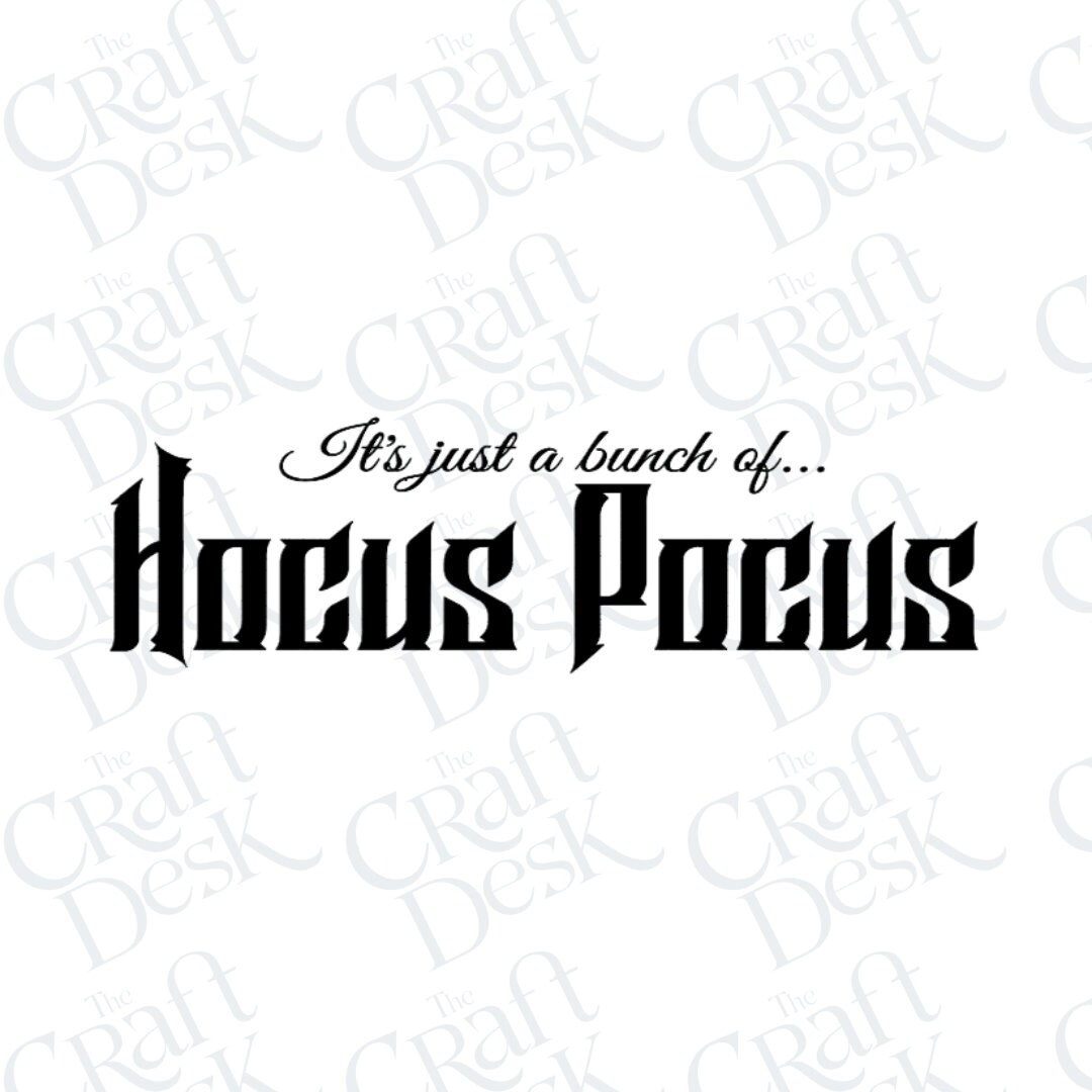 Hocus Pocus SVG Halloween SVG Witch SVG Design File - Etsy
