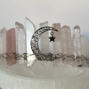 Rose Quartz Crystal Crown