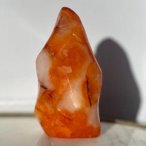 Carnelian Flame Crystal Gemstone Carving