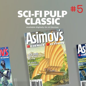 Asimov&#39;s Science Fiction (1995 No.5) Sci-Fi Pulp Magazine, Comic Books, Vintage Books, Bonus Digital Wallpaper Included - Mental Science