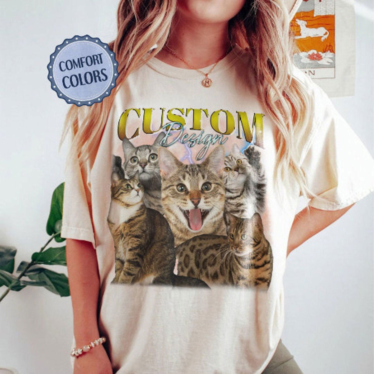CUSTOM Bootleg Rap PET Shirt, Custom Pet, Custom Photo - Vintage Graphic 90s Tee,  Custom Cat,  CUSTOM Your Own Bootleg Insert Your Design