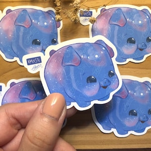 かわいい豚の防水ビニールステッカー