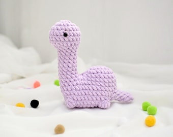 No Sew Little Brontosaurus Apatosaurus Dinosaur Crochet Pattern, Amigurumi PDF File Easy Tutorial English Deutsch Français Español Português