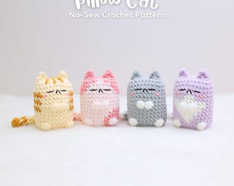 ふわふわ猫のかぎ針編みパターン、かわいいあみぐるみ (PDF) - Etsy 日本