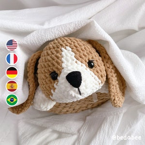 Himalayan Blooms Crochet Beagle Dog Toy