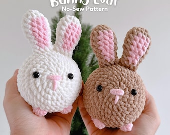 Schema uncinetto per conigli di peluche senza cuciture, file PDF Amigurumi Schema tutorial English Deutsch Français Español Português