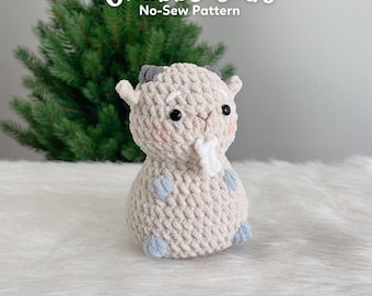 No sew Chubby Goat Crochet Pattern Bundle, Plushie Amigurumi PDF File Tutorial in English Deutsch Français Español Português