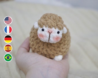 Patrón Ovejitas Peluches a Crochet, Amigurumi Archivo PDF Tutorial
