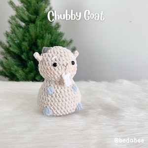 Chubby Goat Farm Animals Amigurumi Crochet Doll Pattern Bedabee