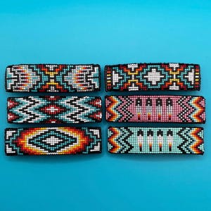 3 1/8” Loom Beaded Barrettes