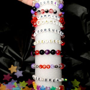 Olivia Rodrigo Kandi Bracelets - &quot;GUTS&quot; & &quot;SOUR&quot; Eras Tour Inspired - Pick Your Style
