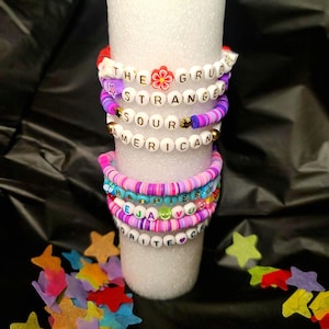Olivia Rodrigo Inspired Clay Heishi Bracelets - GUTS SOUR Déjà Vu Happier & More! | Handmade Beaded Jewelry