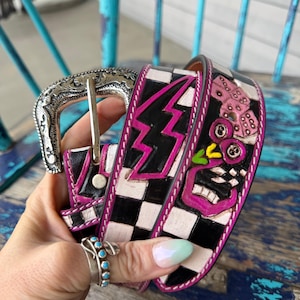 Vintage Pink Belt - Etsy display picture 2