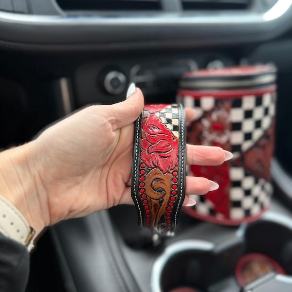 Roses After Dark Cowgirl Keychain