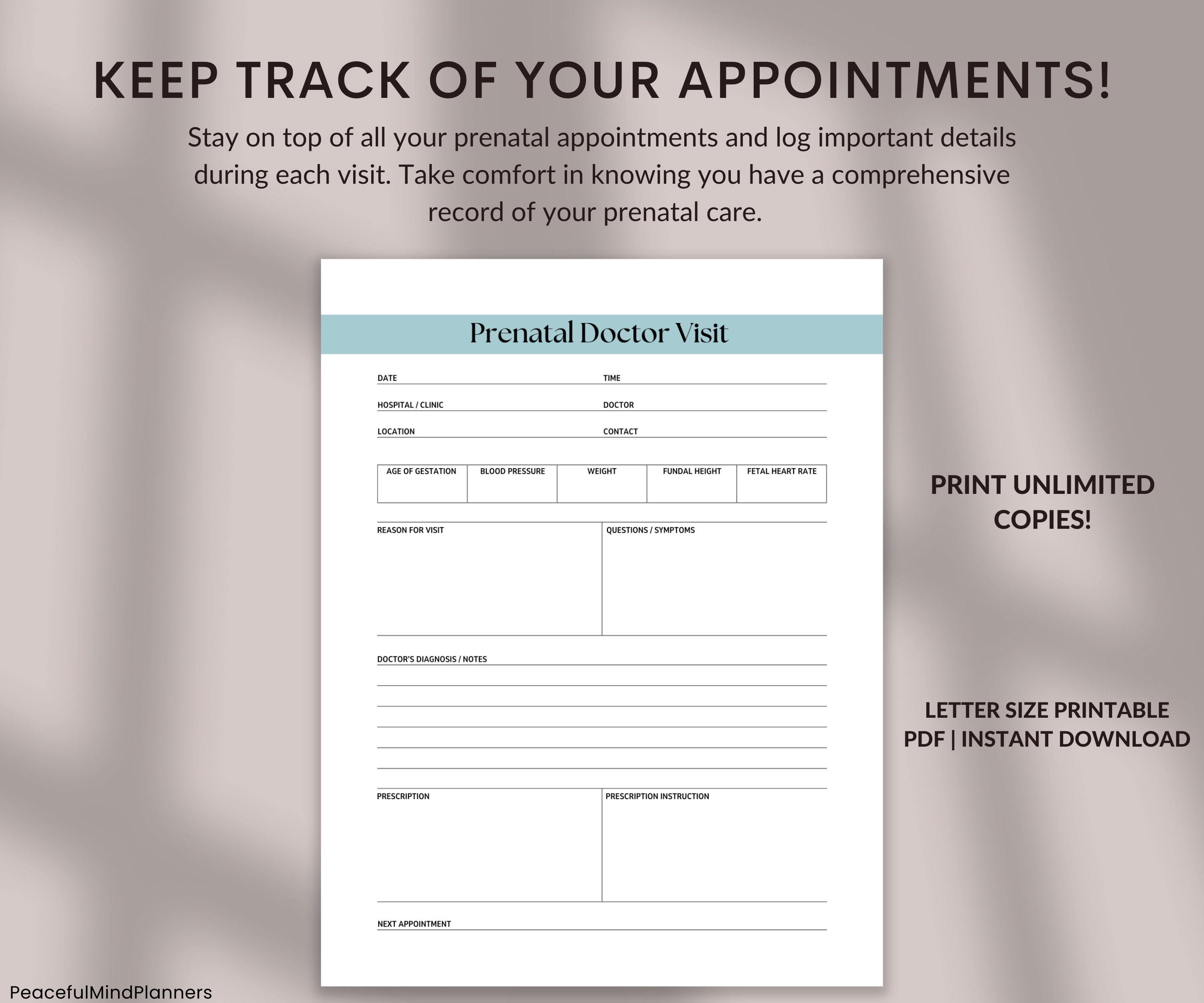 Pregnancy Checklist Bundle Printable, Pregnancy Planner, Expecting ...
