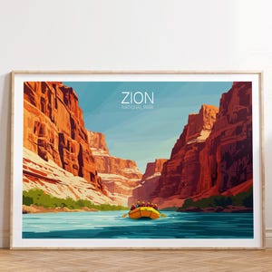 Zion Nationalpark Reise-Druck, Nationalpark Wand-Kunstdruck, Zion Landschaft Poster, Housewarming Geschenke, Geburtstagsgeschenke
