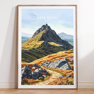 Crib Gosch Wales Wales Wand Kunst Druck, Crib Gosch Reise Poster, Minimalistisches Reise Poster, Geburtstagsgeschenk